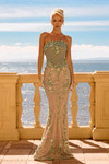 Portia and Scarlett PS26910E Beaded Strapless Fitted Dress
