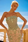 Portia and Scarlett PS26910E Beaded Strapless Fitted Dress