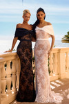 Portia and Scarlett PS26912E Beaded Satin Off Shoulder Dress