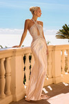 Portia and Scarlett PS26915E Beaded High Halter Neck Dress