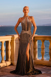 Portia and Scarlett PS26920E Beaded High Halter Neck Dress