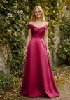Morilee Bridesmaid 3030030 Satin Off-Shoulder A-line Dress