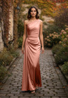 Morilee Bridesmaid 3030031 Luxe Satin One Shoulder Dress