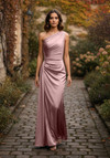 Morilee Bridesmaid 3030031 Luxe Satin One Shoulder Dress