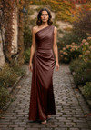 Morilee Bridesmaid 3030031 Luxe Satin One Shoulder Dress