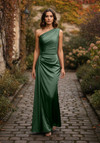 Morilee Bridesmaid 3030031 Luxe Satin One Shoulder Dress