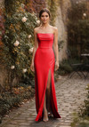 Morilee Bridesmaid 3030033 Chiffon Strapless A-line Dress