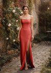 Morilee Bridesmaid 3030033 Chiffon Strapless A-line Dress