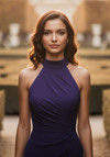 Morilee Bridesmaid 3030034 Chiffon Halter Neck A-line Dress