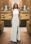 Morilee Bridesmaid 3030034 Chiffon Halter Neck A-line Dress
