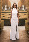 Morilee Bridesmaid 3030034 Chiffon Halter Neck A-line Dress