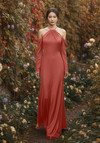 Morilee Bridesmaid 3030036 Luxe Satin Halter Neck Dress