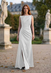 Morilee Bridesmaid 3030037 Satin Bateau Neck Fitted Dress
