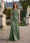 Morilee Bridesmaid 3030037 Satin Bateau Neck Fitted Dress