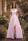 Morilee Bridesmaid 3030039 Chiffon Off Shoulder A-line Dress
