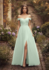 Morilee Bridesmaid 3030039 Chiffon Off Shoulder A-line Dress