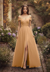 Morilee Bridesmaid 3030039 Chiffon Off Shoulder A-line Dress