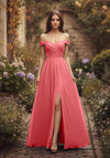 Morilee Bridesmaid 3030039 Chiffon Off Shoulder A-line Dress