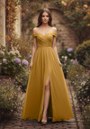 Morilee Bridesmaid 3030039 Chiffon Off Shoulder A-line Dress