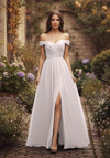 Morilee Bridesmaid 3030039 Chiffon Off Shoulder A-line Dress
