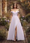 Morilee Bridesmaid 3030039 Chiffon Off Shoulder A-line Dress