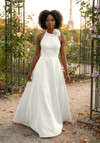 Morilee Bridesmaid 3030041 Satin Halter Neck A-line Dress