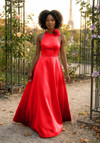Morilee Bridesmaid 3030041 Satin Halter Neck A-line Dress