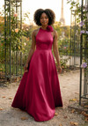 Morilee Bridesmaid 3030041 Satin Halter Neck A-line Dress