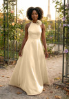 Morilee Bridesmaid 3030041 Satin Halter Neck A-line Dress