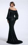 MNM Couture 2752A Sequin Off-shoulder Long Sleeves Gown
