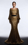 MNM Couture 2752A Sequin Off-shoulder Long Sleeves Gown