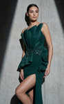 MNM Couture B1188 Crepe Chiffon Ruffled Strapless Long Gown