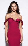 MNM Couture B1233 Sweetheart Neck Off-shoulder Sheath Gown