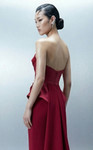 MNM Couture E0146 Strapless Sleeveless Sheath Fitted Gown