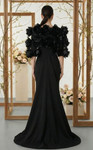 MNM Couture F02944 Crepe Rich Taffeta Strapless Jacket Gown