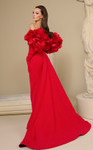 MNM Couture F02944 Crepe Rich Taffeta Strapless Jacket Gown