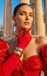 MNM Couture F02944 Crepe Rich Taffeta Strapless Jacket Gown