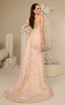 MNM Couture F02966 Embroidery Tulle One-Shoulder Sleeve Gown