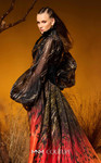 MNM Couture F02979 Off-shoulder V-neck Long-sleeve Gown
