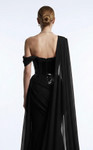 MNM Couture F03017 Sequined Asymmetrical One-shoulder Gown