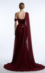 MNM Couture F03017 Sequined Asymmetrical One-shoulder Gown