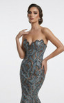 MNM Couture F03018 Beaded Sweetheart Neck Strapless Gown