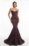 MNM Couture F03018 Beaded Sweetheart Neck Strapless Gown