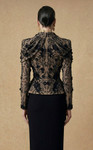 MNM Couture F03047 Embellished Long Sleeve Jacket Long Gown