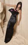 MNM Couture N0704 Sculptural Floral Strapless Fitted Gown