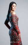 MNM Couture M1316 Illusion Mesh Off-shoulder Fitted Gown