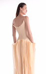 MNM Couture G2100 Sculpted Crepe Deep-V Cut Strapless Gown