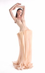 MNM Couture G2100 Sculpted Crepe Deep-V Cut Strapless Gown