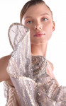 MNM Couture G2101 Lace Metallic Embroidery Asymmetrical Gown