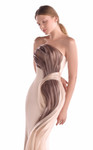MNM Couture G2109 Silk Chiffon Strapless Draped Long Gown